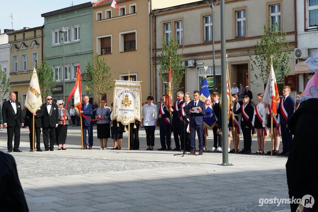 Poświęcenie figury Św. Jana Nepomucena w Krobi