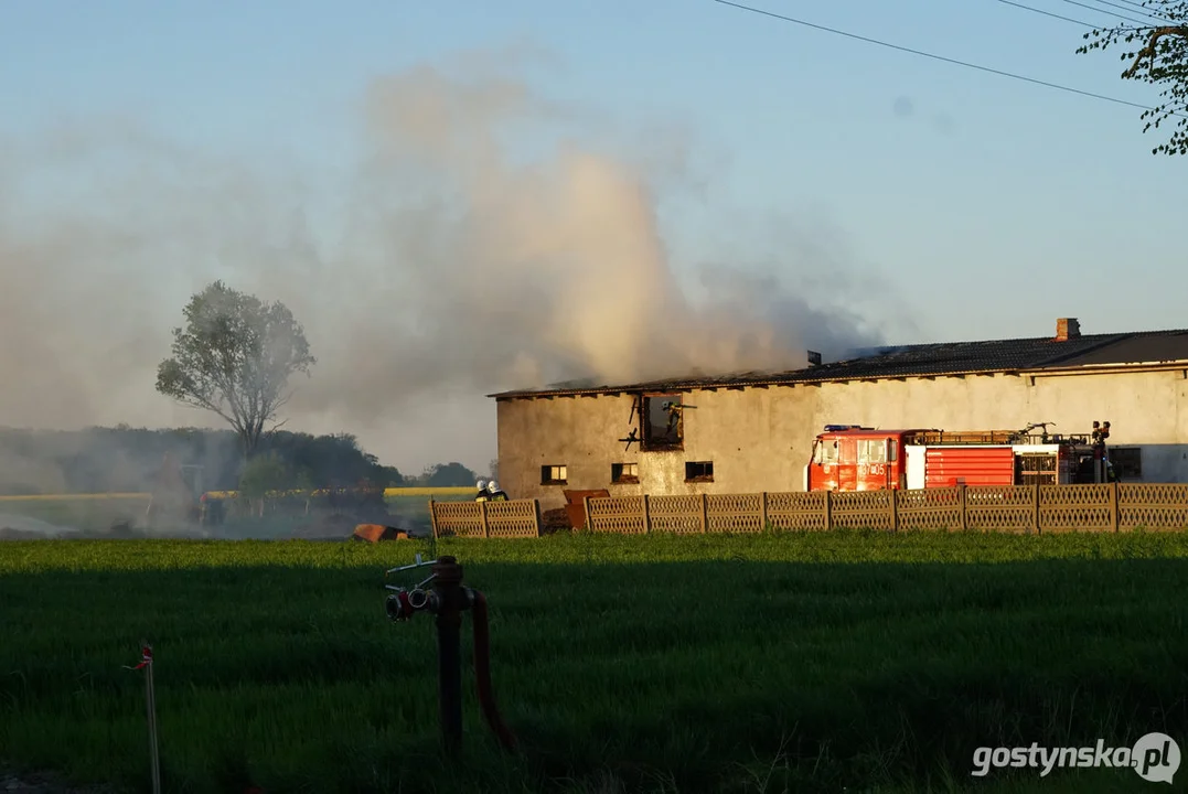 Pożar stodoły w Strumianach