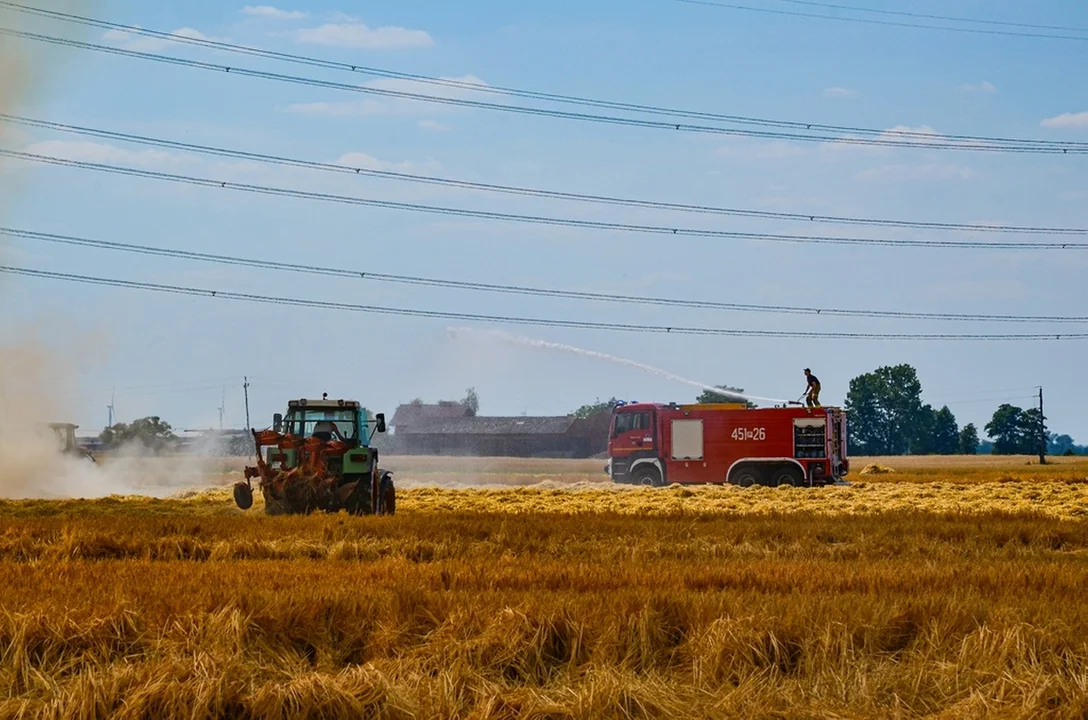 Pożar w miejscowości Trzebin