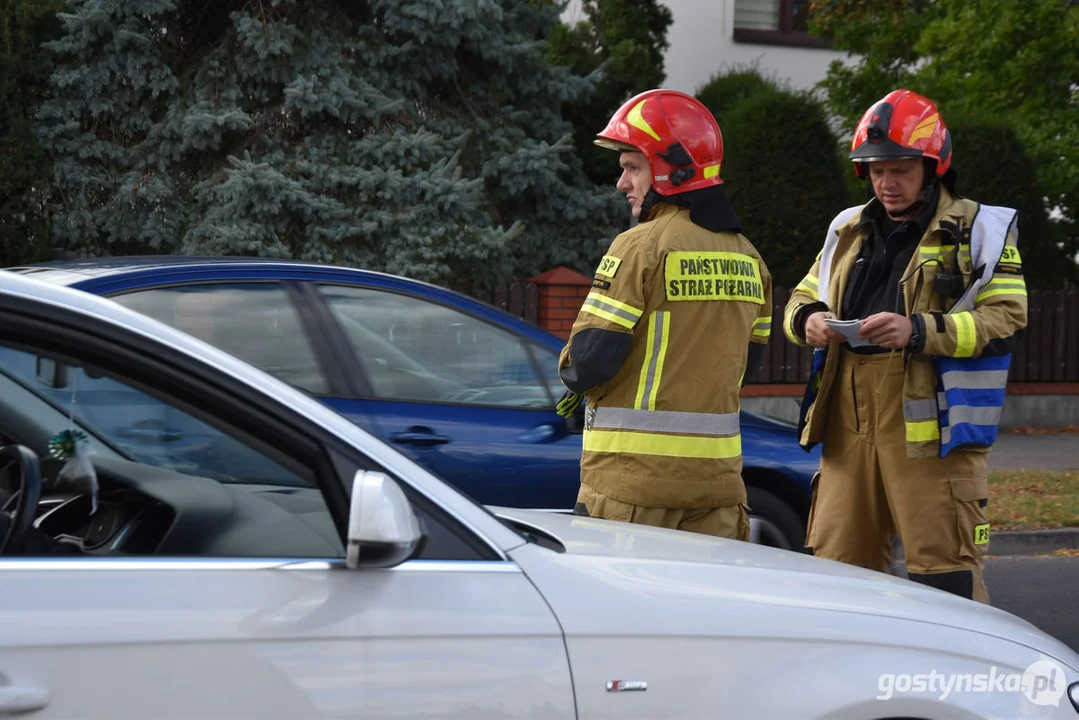 Niedzielny wypadek na ul. Wrocławskiej (DW434) w Gostyniu