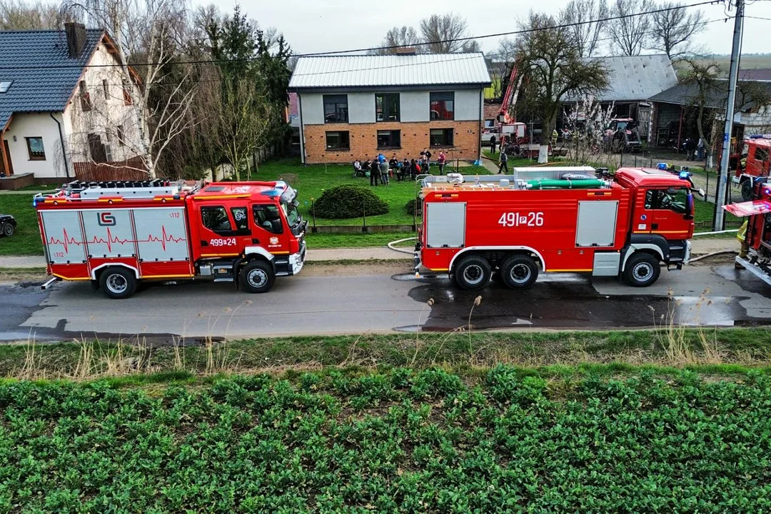 Staniew. Pożar budynku gospodarczego