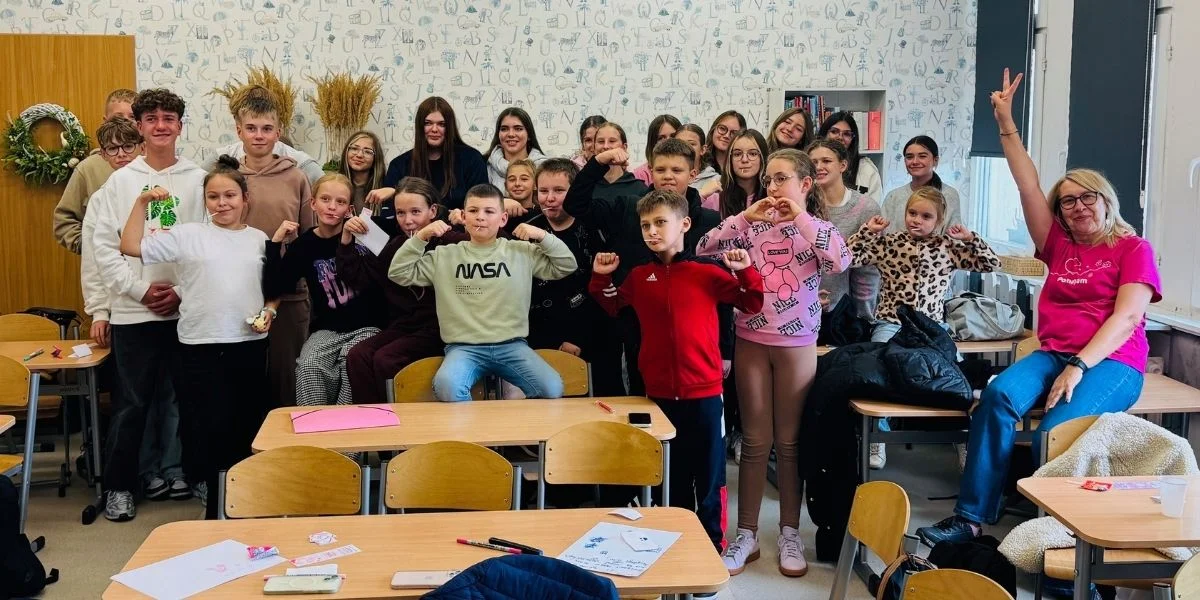 Spotkanie w Niepublicznej Szkole Podstawowej im. T. Kościuszki w Jarocinie.