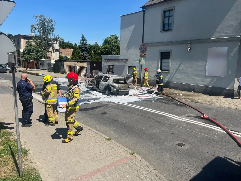 Koźmin Wlkp. Pożar samochodu