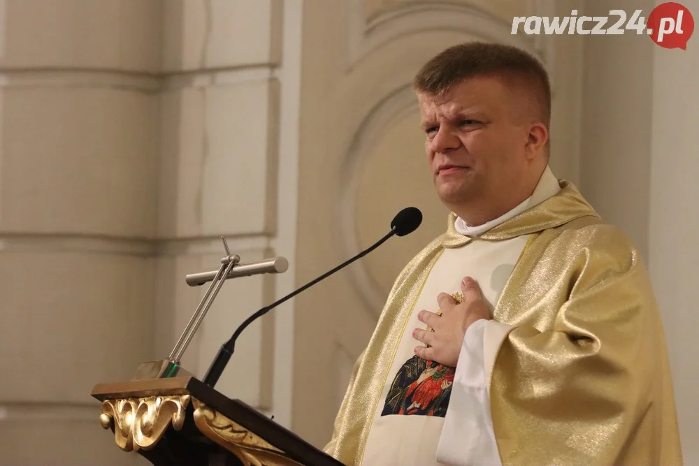 Pożegnanie ks. Łukasza Konatowskiego w parafii pw. św. Andrzeja Boboli