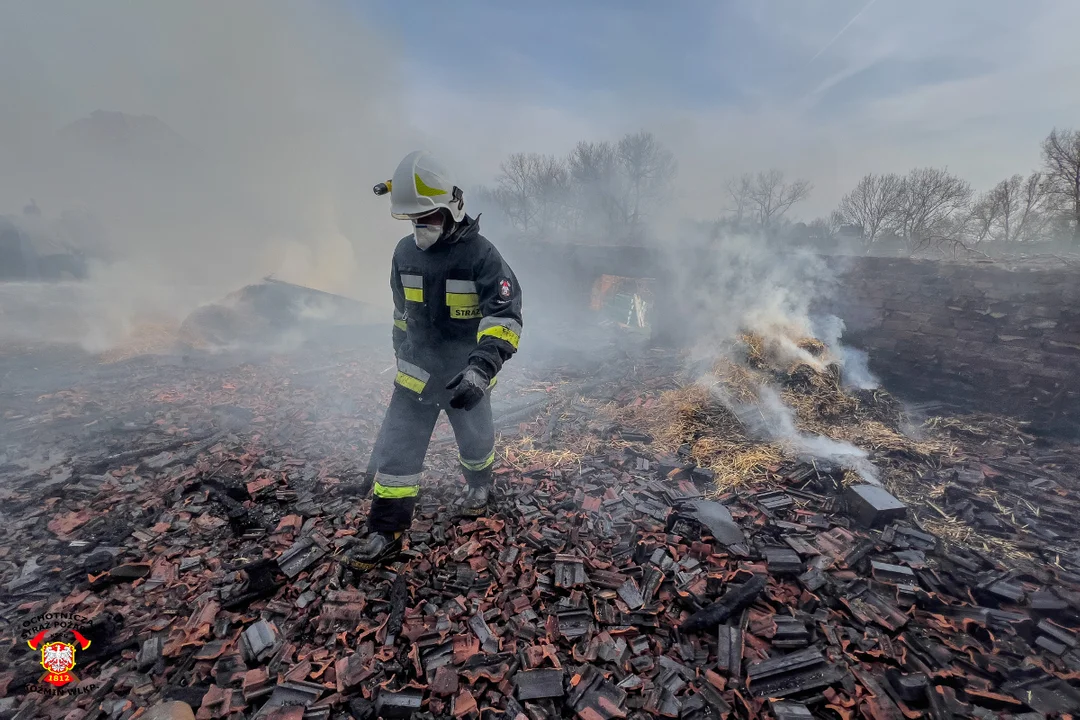 Staniew. Pożar budynku gospodarczego