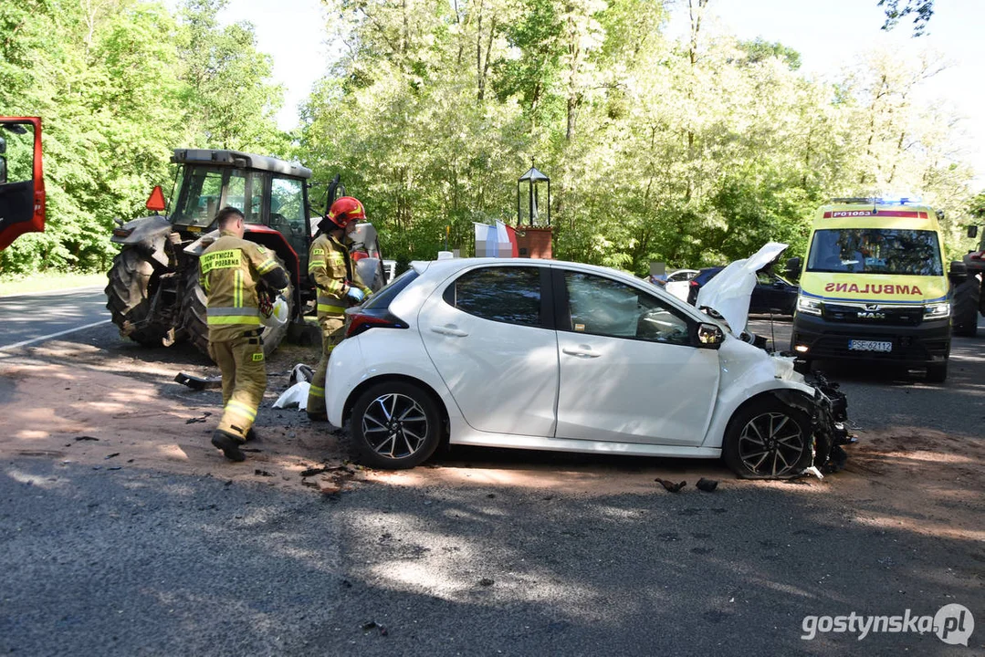 Wypadek drogowy na DW437 Borek Wlkp.- Dolsk