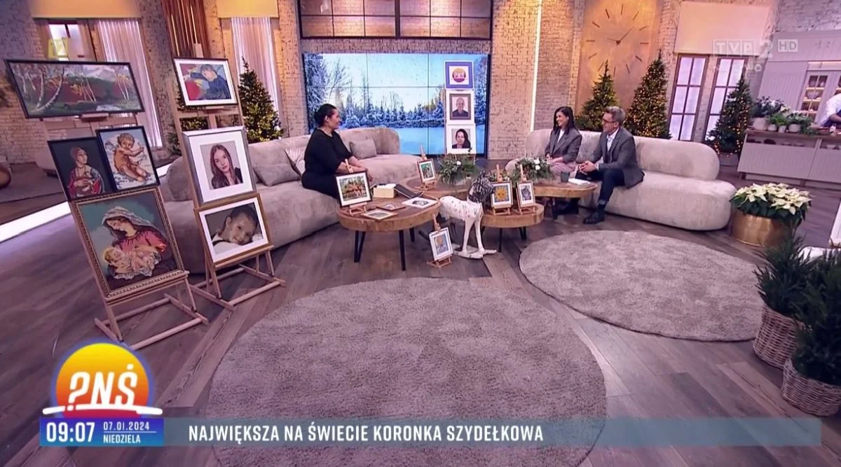 Jarocinianka w telewizji. Urszula Pawlak zaprezentowała największą koronkę na świecie