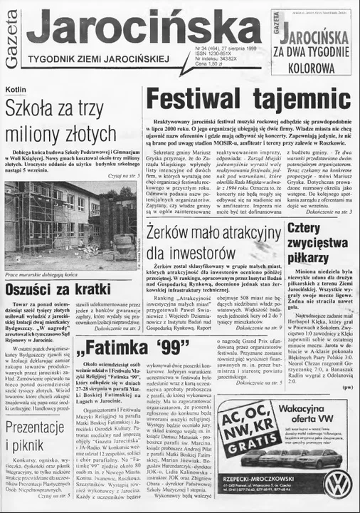 Jedynka Gazety Jarocińskiej z 1993