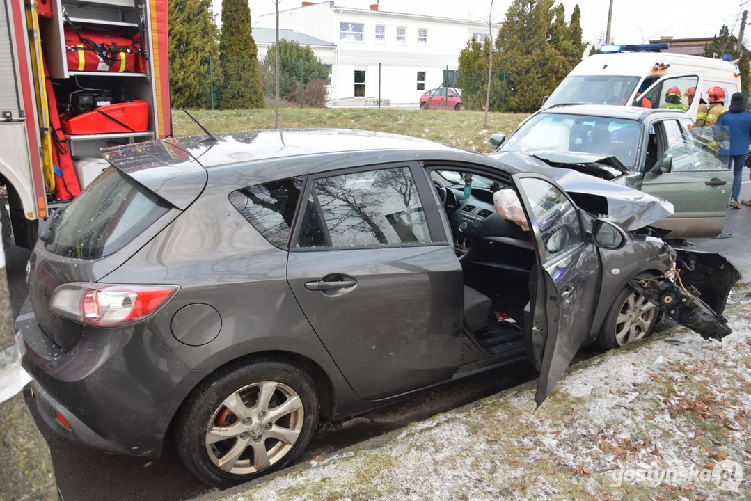 Wypadek na ul. Wielkopolskiej w Gostyniu