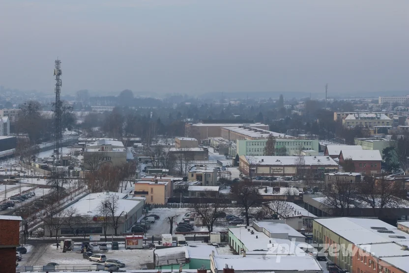 Panorama Pleszewa - widok z elewatora zbożowego