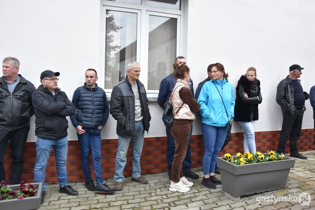 Protest dostawców mleka do Spółdzielni Mleczarskiej w Gostyniu