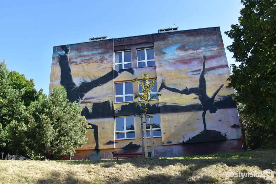 Mural w Gostyniu przy ul. Leszczyńskiej