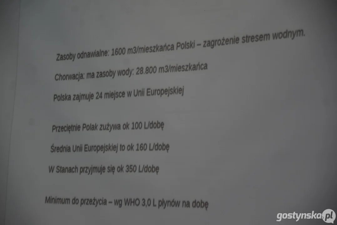 Konferencja "Woda a zmiany klimatu" w Krobi