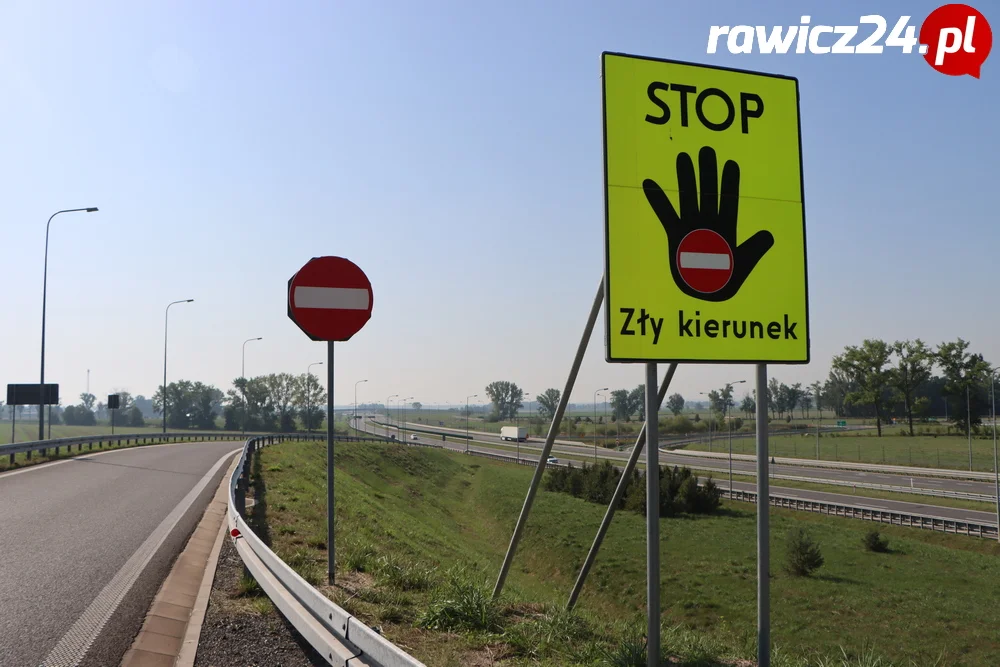 Tablice STOP zły kierunek w gminie Bojanowo
