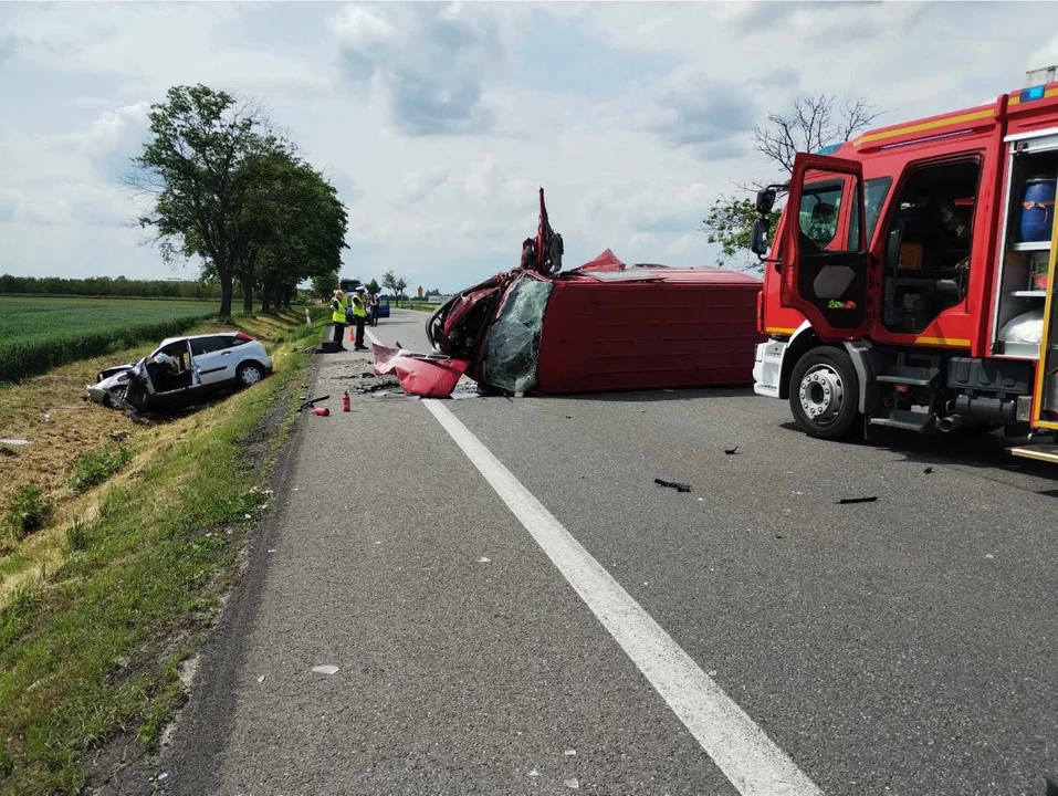 Wypadek na DK 11 w Koszutach