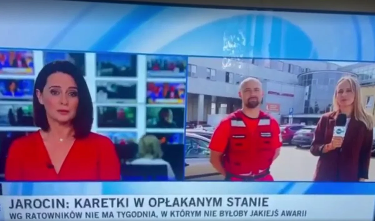 TVN24 o jarocińskich karetkach