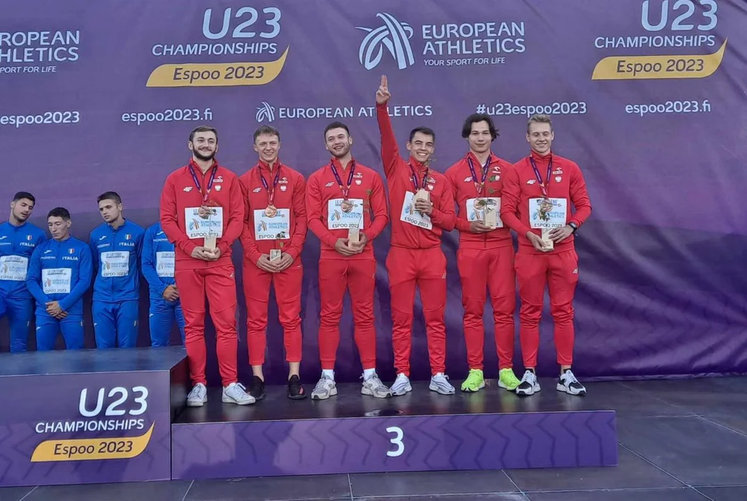 Brązowi medaliści Mistrzostw Europy U-23 w sztafecie 4 x 100 m