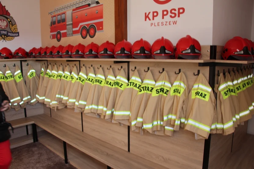 Otwarcie sali edukacyjnej "Ognik" w Komendzie Powiatowej PSP w Pleszewie