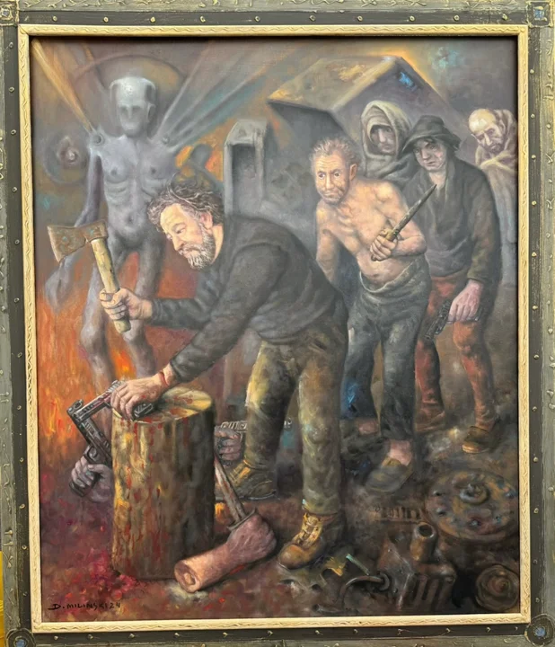 „Mój pierwszy… obraz”. Spotkanie z Dariuszem Milińskim i wernisaż w Pałacu Radolińskich w Jarocinie