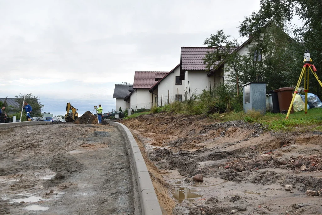 Kłopotliwa inwestycja - budowa drogi na ul. Laurentowskiego w Gostyniu