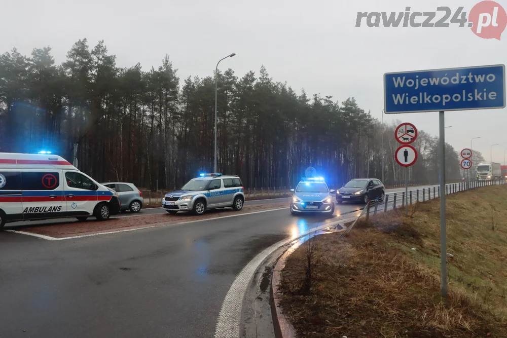 Protest rolników w okolicy Załęcza i na S5