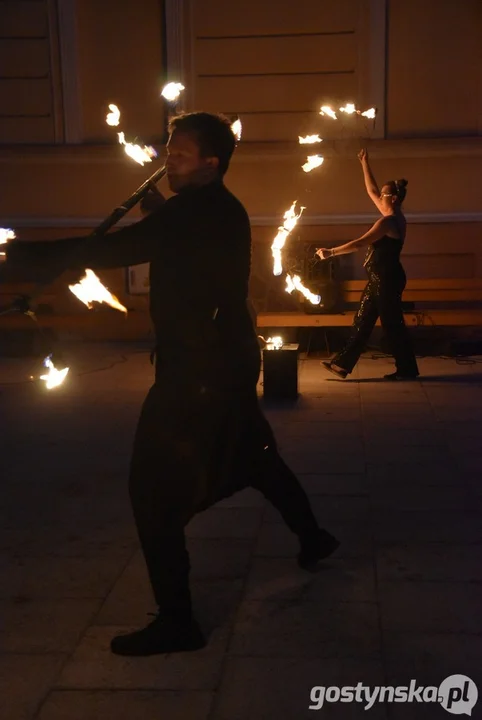 Fire Show na rynku w Krobi