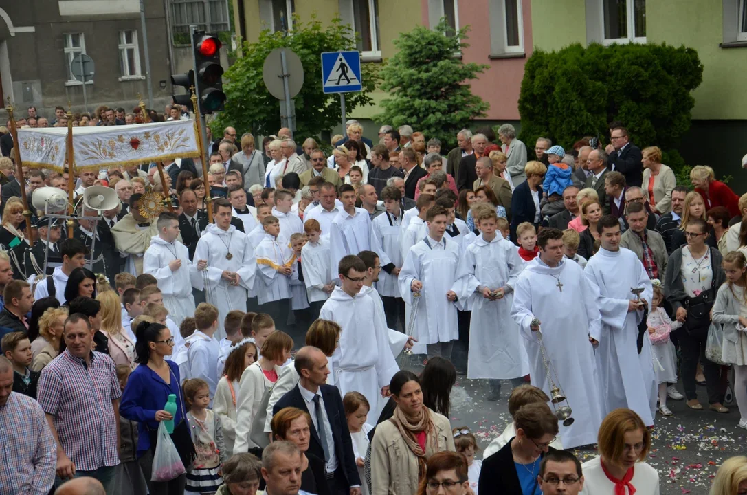 Procesja Bożego Ciała ulicami Krotoszyna w 2016 roku