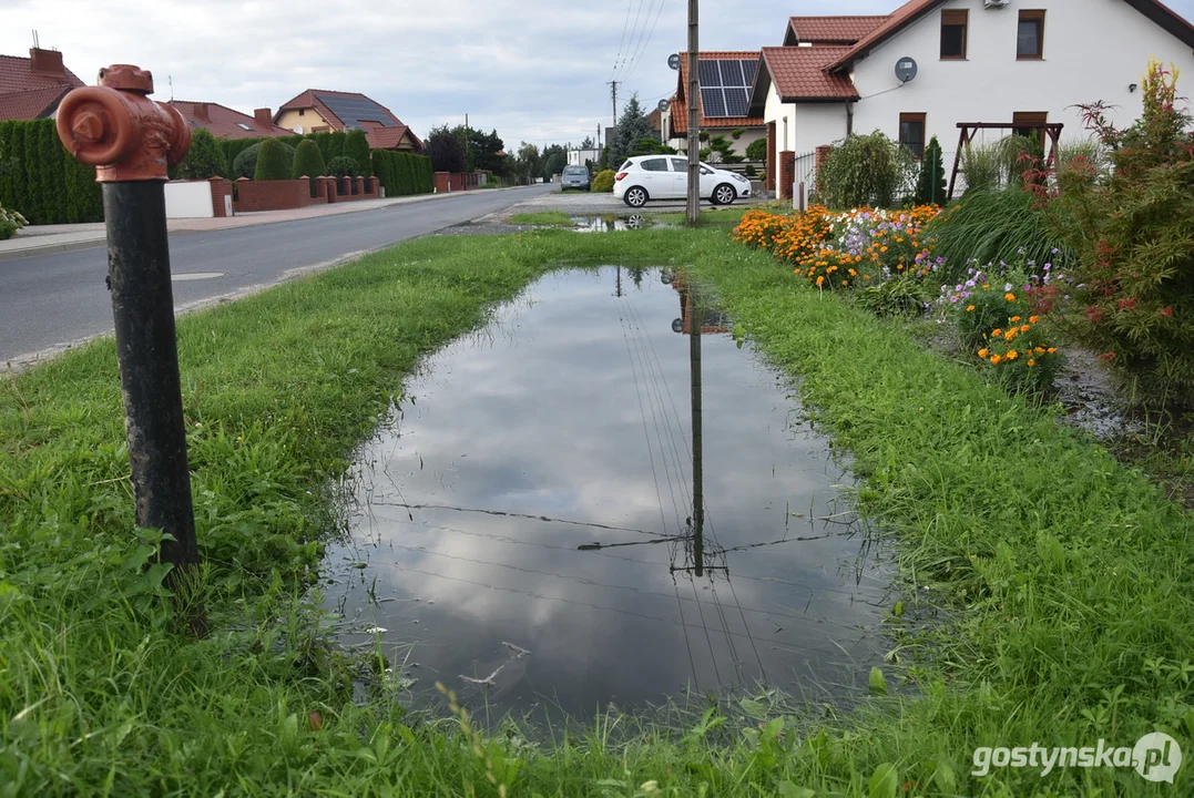 Podtopienia przy ul. Miejsko-Góreckiej w Krobi