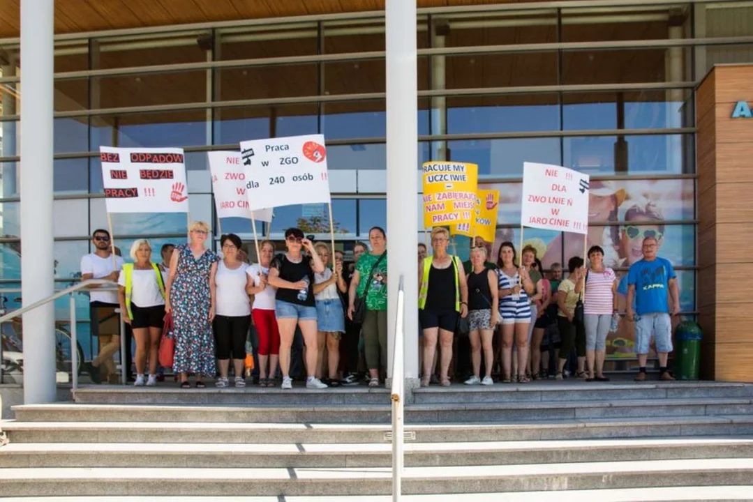 Mieszkańcy Goliny protestują