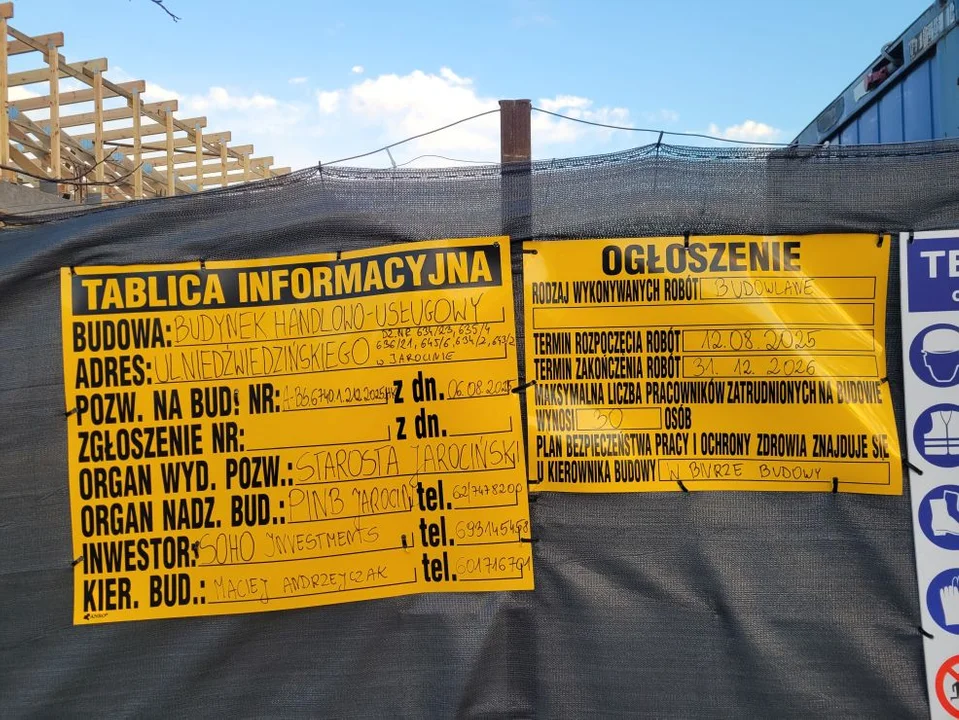 Budowa nowej "Biedronki" w Jarocinie