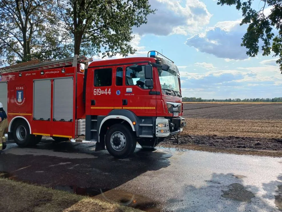 Pożar w Boguszynku w gminie Nowe Miasto