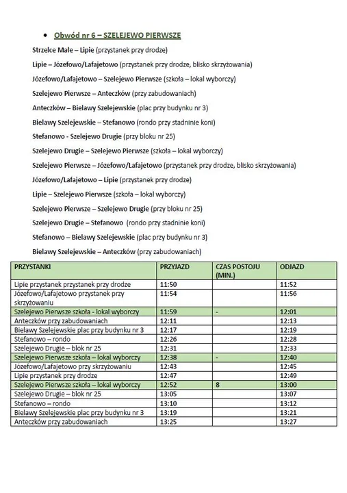 Bezpłatne dowozy do lokali wyborczych Powiat Gostyński