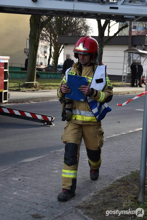 Pożar mieszkania na osiedlu w Gostyniu