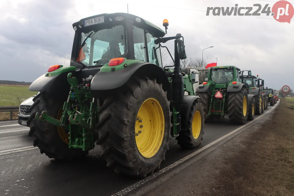 Rolnicy przejechali z gminy Miejska Górka do Rawicza i z powrotem