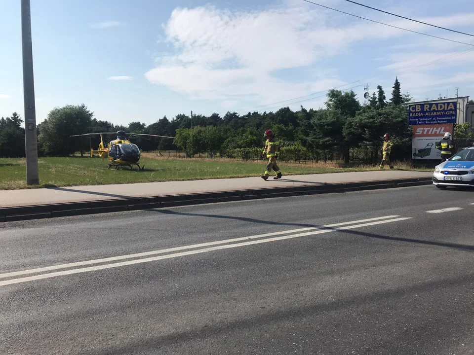 Wypadek hulajnogi na ul. Wrocławskiej w Jarocinie