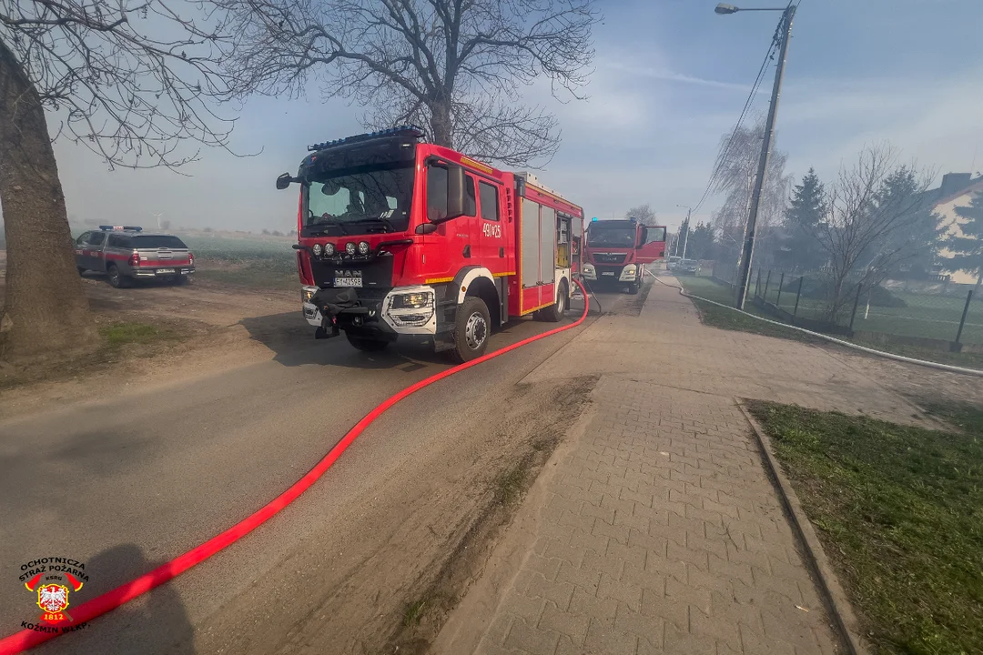 Staniew. Pożar budynku gospodarczego