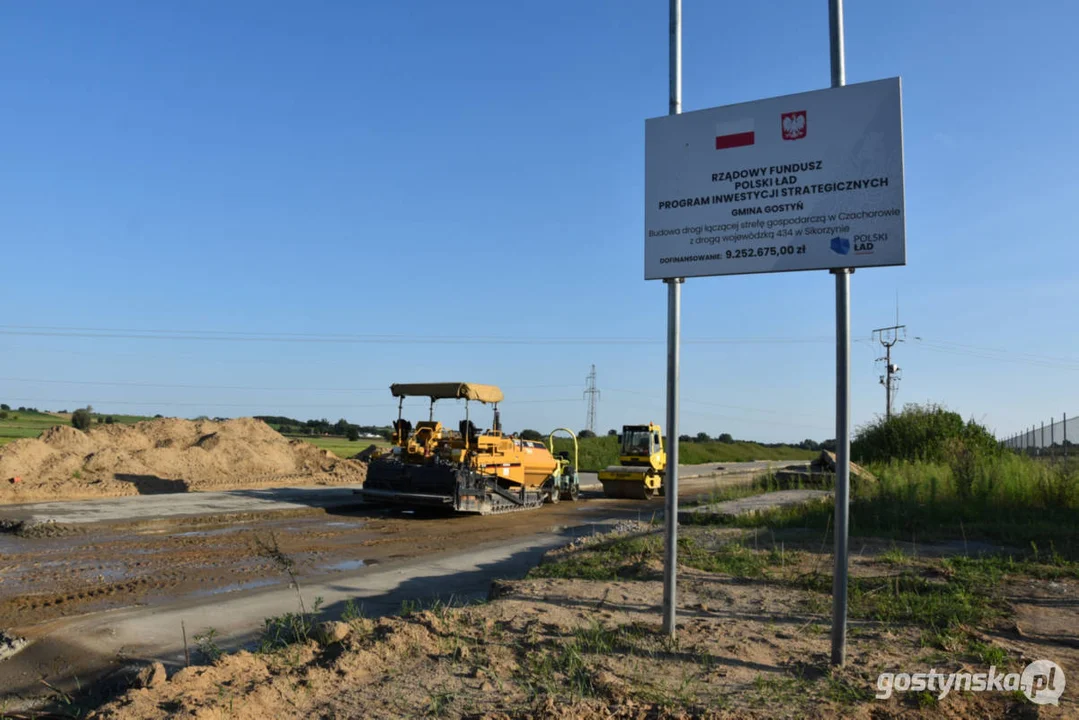 Budowa drogi na strefie gospodarczej Czachorowo k. Gostynia