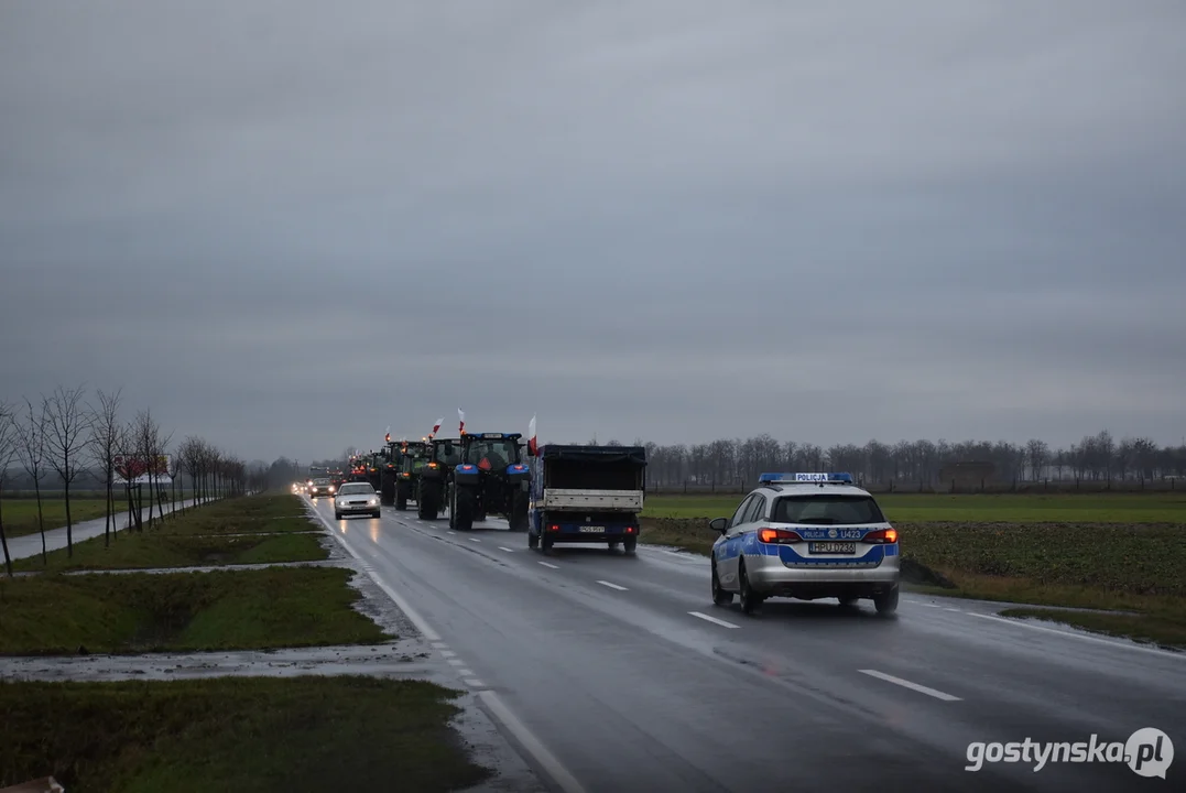 Drugi protest rolników z terenu powiatu gostyńskiego 2024