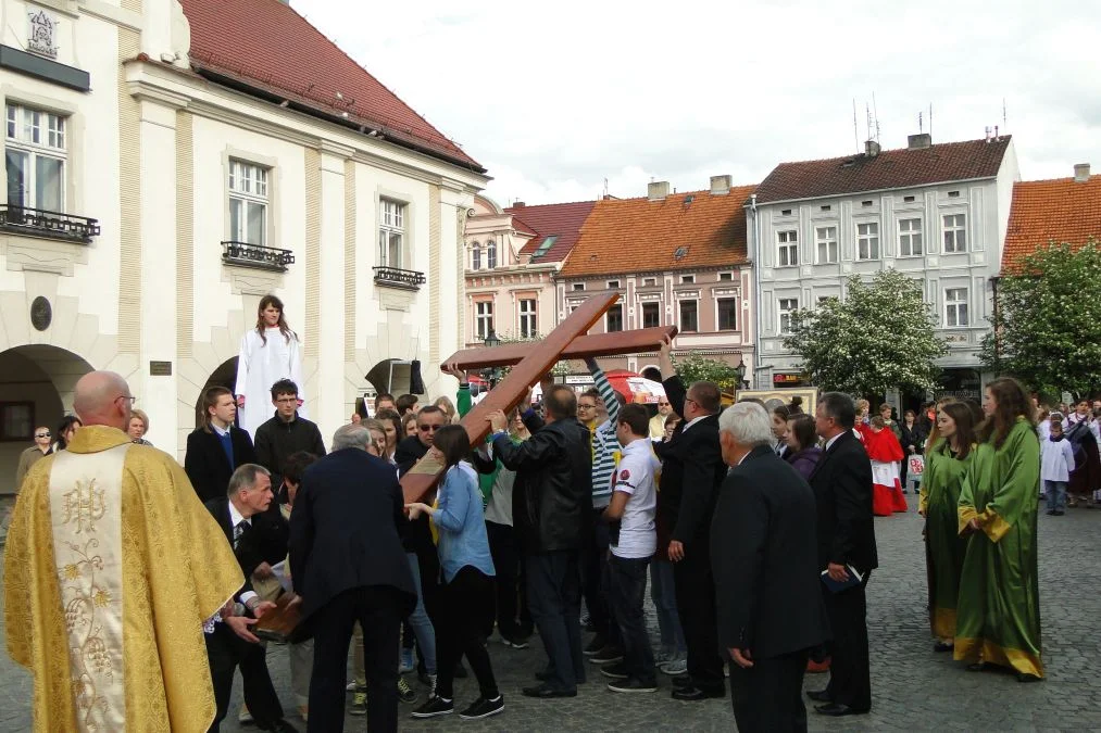 Symbole Światowych Dni Młodzieży w Jarocinie (2014)