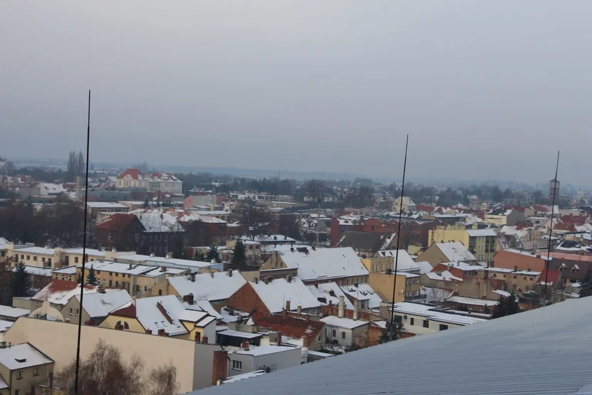 Ćwiczenia z ratownictwa wysokościowego na elewatorze zbożowym w Pleszewie