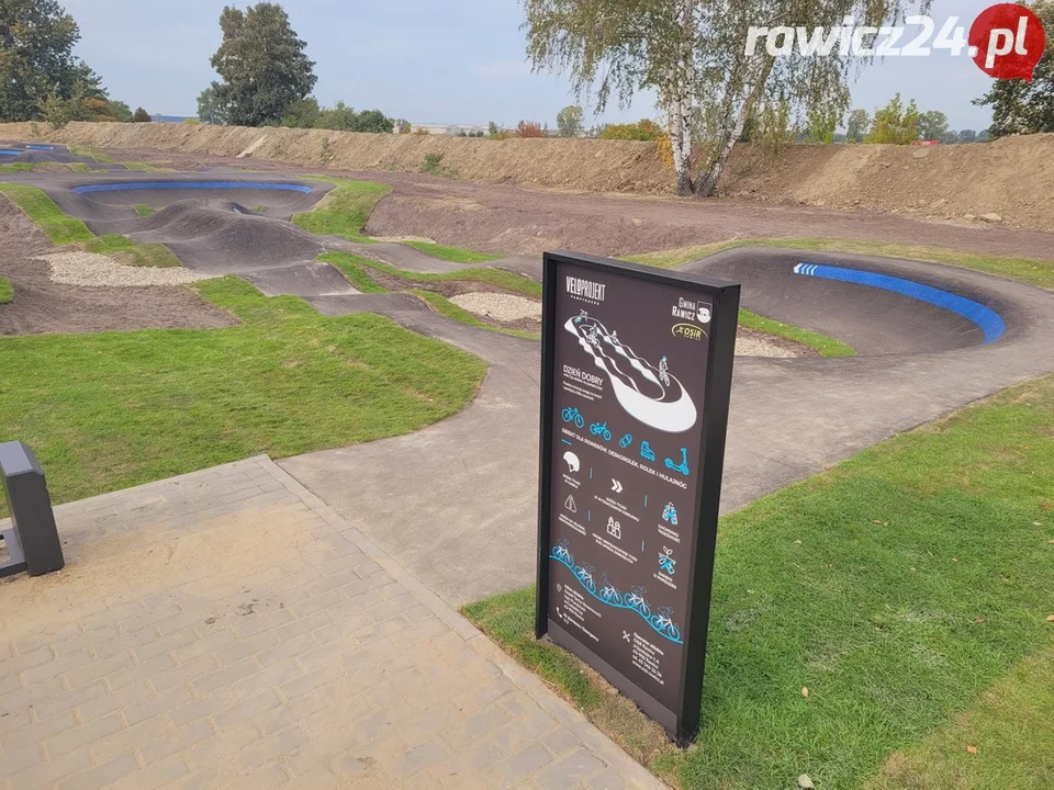 Pumptrack na poligonie w Sierakowie gotowy