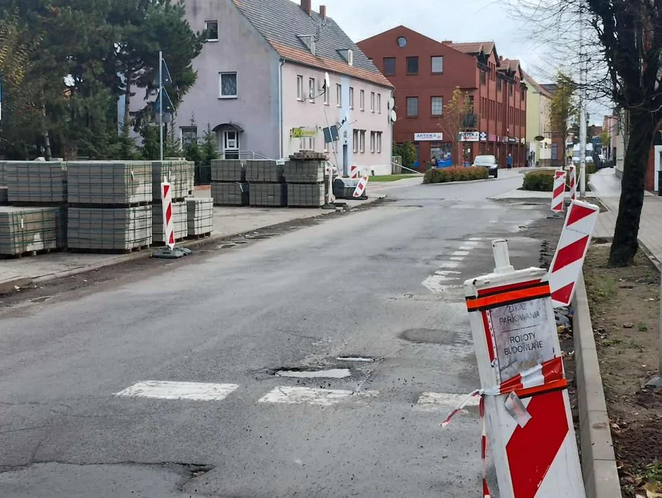 Remont ulic w centrum Jarocina