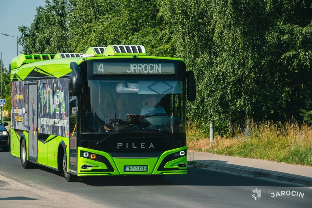 Gmina Jarocin testuje nowy autobus elektryczny