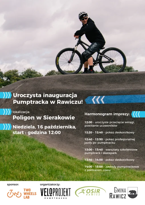 Pumptrack na poligonie w Sierakowie gotowy