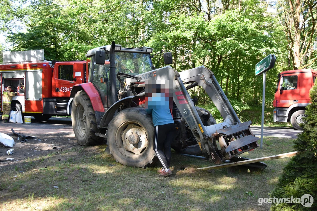 Wypadek drogowy na DW437 Borek Wlkp.- Dolsk