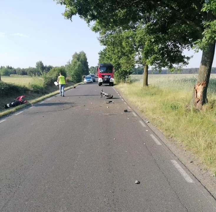 Śmiertelny wypadek w gminie Kotlin. Nie żyje motocyklista