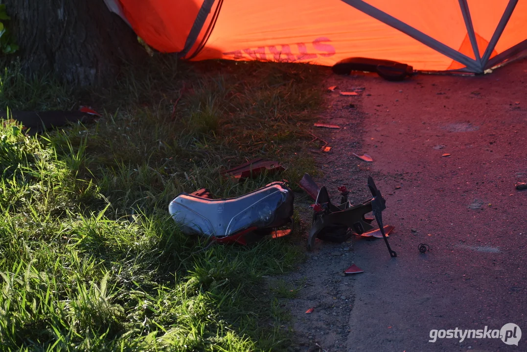 Tragiczny wypadek na trasie Piaski-Pogorzela. Nie żyje 24-letni motocyklista