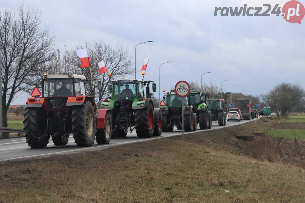 Rolnicy przejechali z gminy Miejska Górka do Rawicza i z powrotem