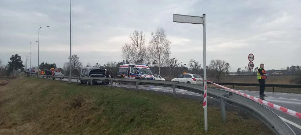 Wypadek na DK 11 w Nowym Mieście