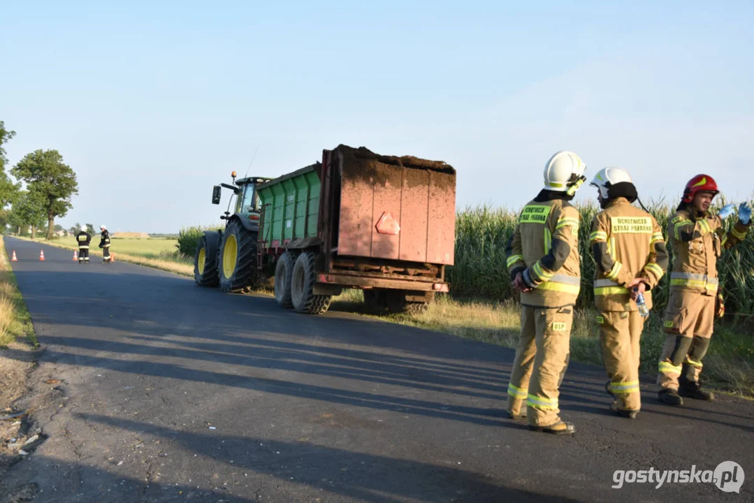 Wypadek na drodze za Pogorzelą